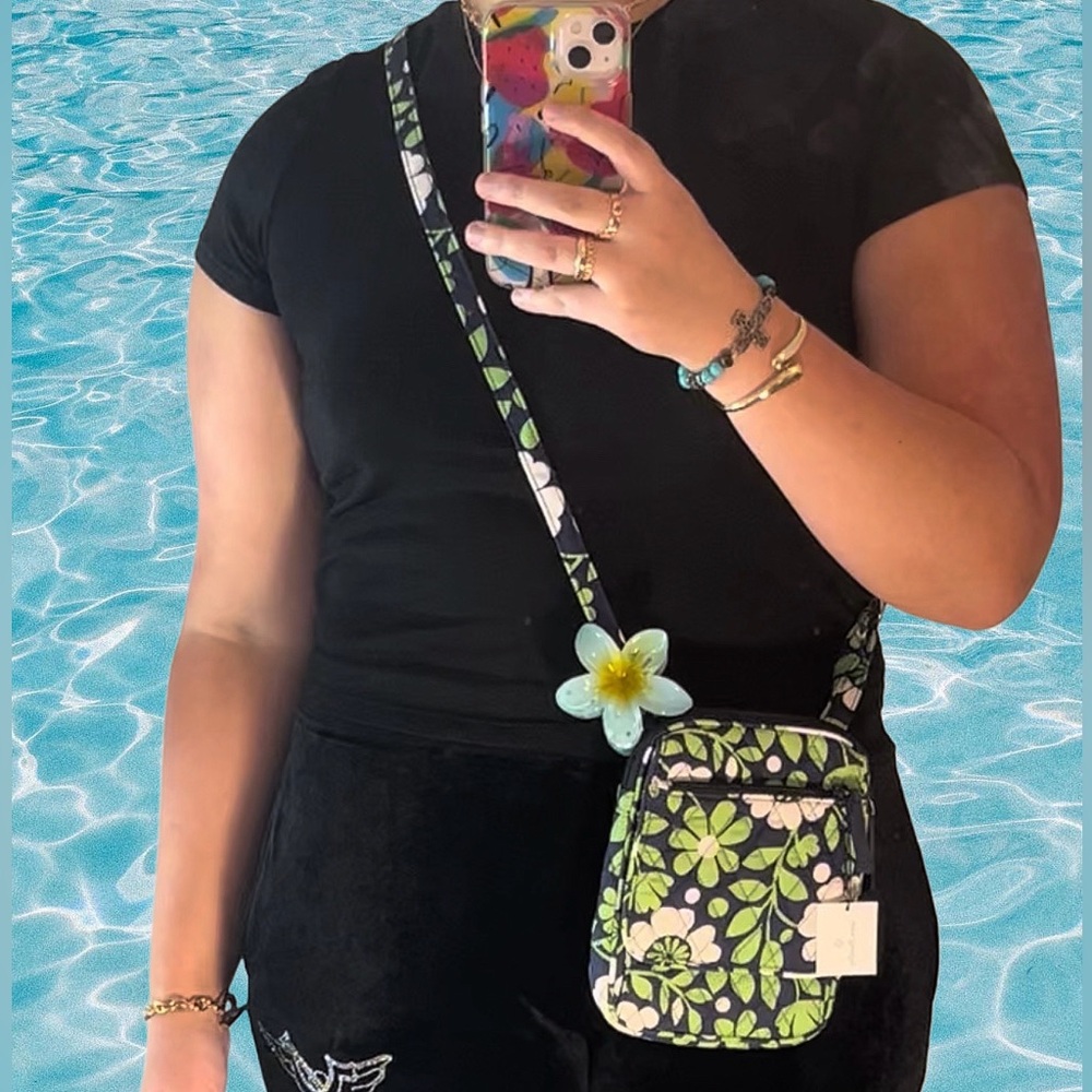 NWT Small Blue-Green Vera Bradley Crossbody